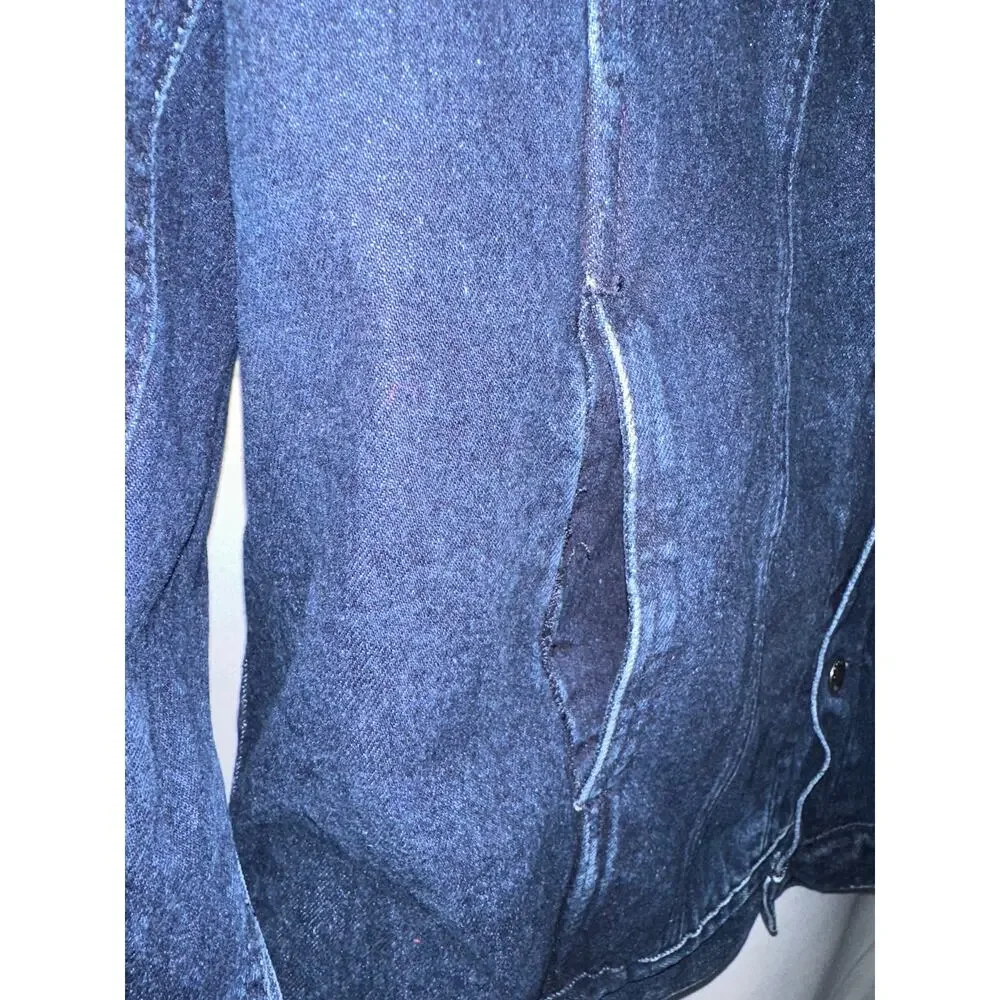 Women’s Geoffrey Hunter Cat Jean Jacket Size 2X - Picture 5 of 7